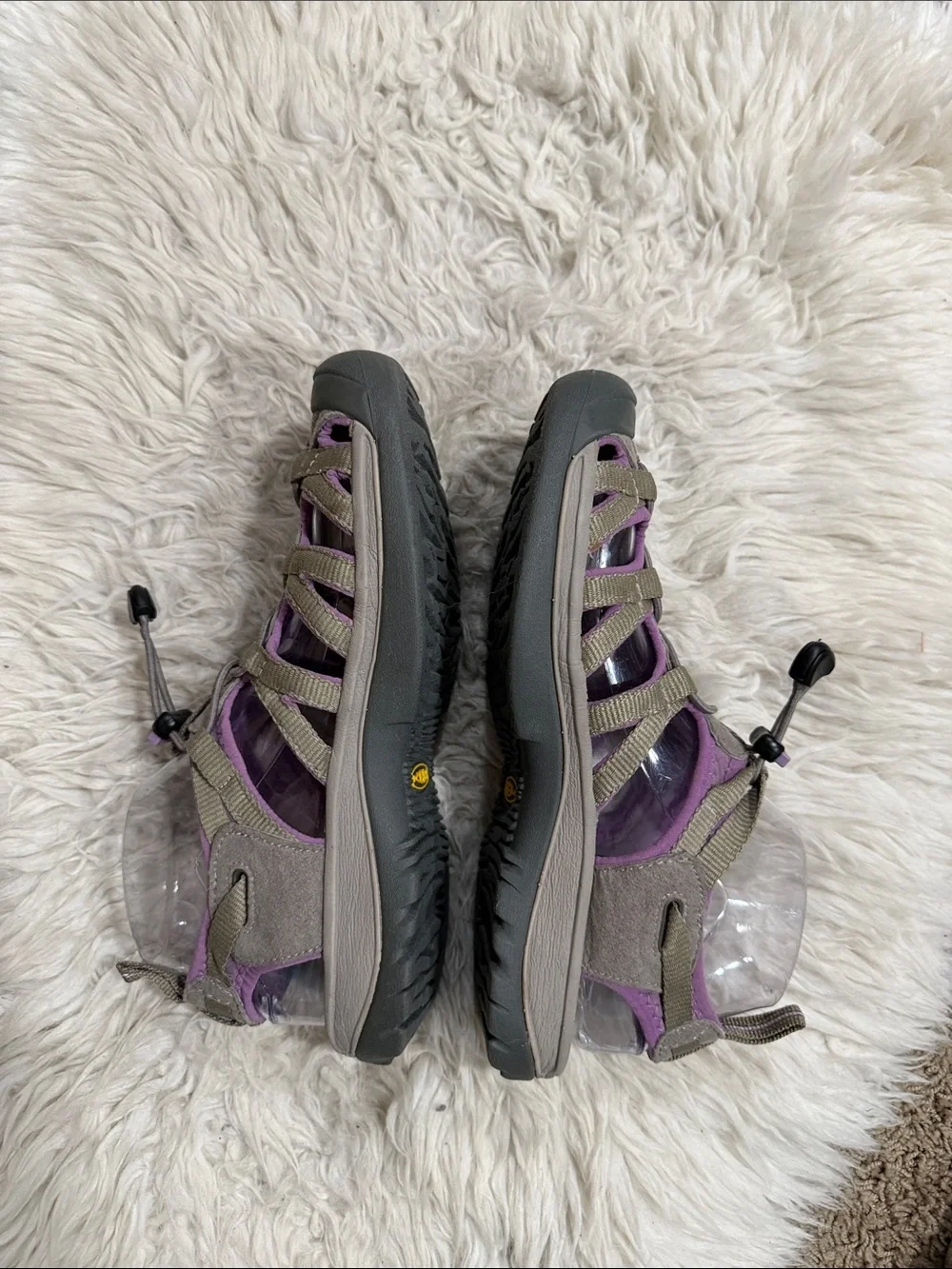 Keen‎ Whisper Womens Size 8.5 Gray Purple Walking Outdoor Hiking Slip-On Sandals